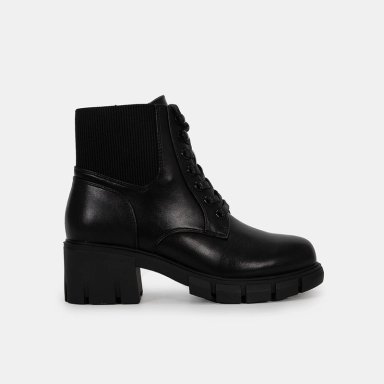 BOTINES CASUALES MUJER BATA NEGRO - 1