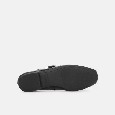 BALLERINAS CASUALES  MUJER BATA NEGRO - 5