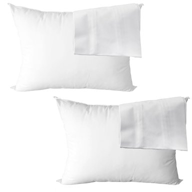 PACK ALMOHADA SLEEPER BLANCO CLASICA STANDARD + FUNDAS ALMOHADA STANDARD