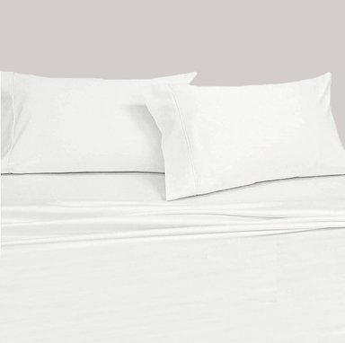 SET SÁBANAS SOMNI QUEEN 300 HILOS ALGODÓN BLANCO LISOS