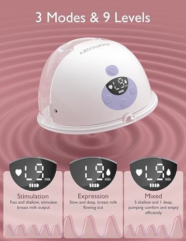 EXTRACTOR LECHE TECH CARE M5 MOMCOZY DOBLE MANOS LIBRES - 3