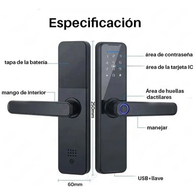CERRADURA INTELIGENTE CON ACABADO DE CRISTAL TEMPLADO - 5
