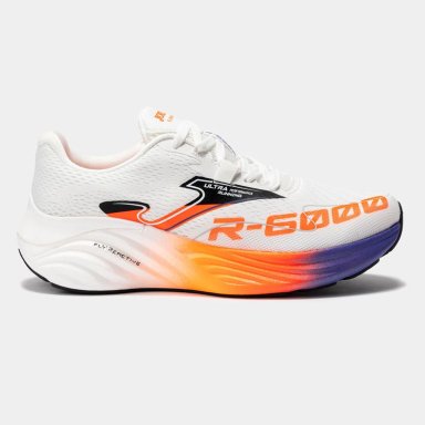 ZAPATILLAS RUNNING R.6000 UNISEX 2502 BLANCO NARANJA