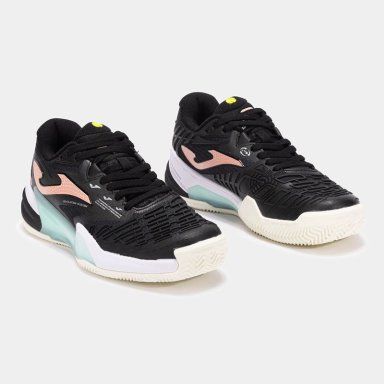 ZAPATILLAS TENIS ROLAND LADY 2501 C NEGRO ROSA CELESTE