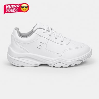 ZAPATILLA ESCOLAR VENUS NEXO PASADOR BLANCO - 1