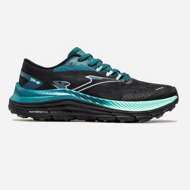 ZAPATILLAS TRAIL RUNNING TR-5 2601  NEGRO VERDE TURQUESA