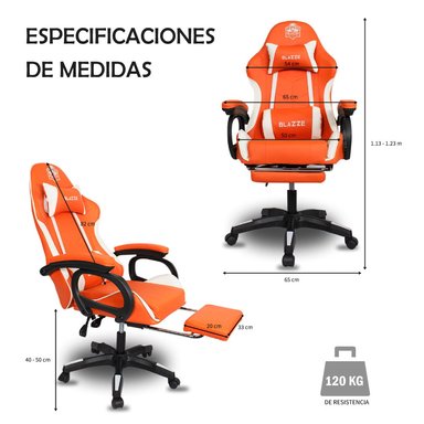 SILLA GAMER BLAZZE 155º + TECLADO SEMIMECÁNICO RGB SHIVA REDRAGON - 4