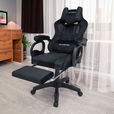 Silla Gamer Extingtion Sapp Gamuza-Cuerina Color Negro - 2