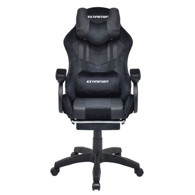 Silla Gamer Extingtion Sapp Gamuza-Cuerina Color Negro - 7