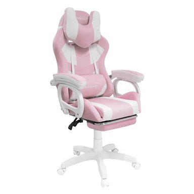 Silla Gamer Extingtion Sapp Gamuza-Cuerina Color Rosado - 1