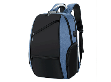 MOCHILA KAEROSHY OTTO AZUL ANTIRROBO ALTA CALIDAD ESPACIOSA URBANA