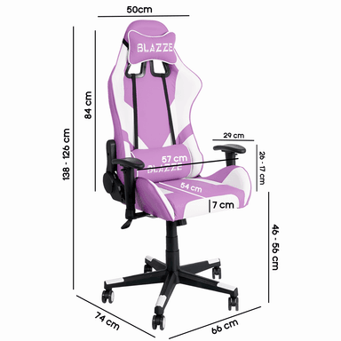 SILLA GAMER ERGONÓMICA BLAZZE EXODO - LILA - 5