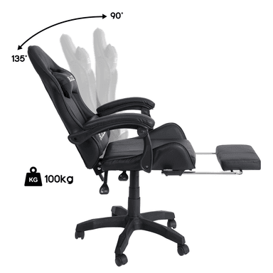 SILLA GAMER BLAZZE NEGRO ERGONÓMICA LOOT - 3