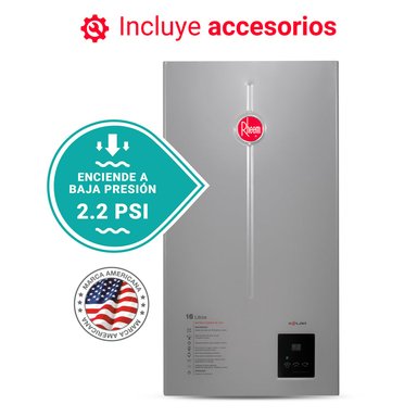 TERMA A GAS 16 L RHEEM GN TIRO NATURAL | Gris - 4