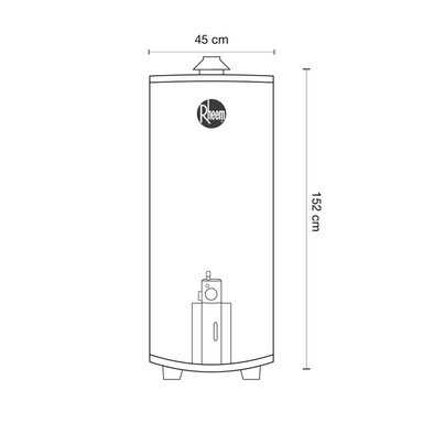TERMOTANQUE 152L RHEEM GLP - 4