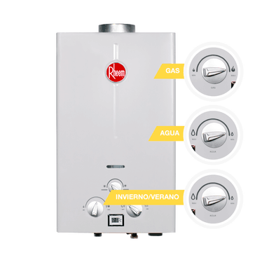 TERMA A GAS 10 L RHEEM GN TIRO FORZADO - 4