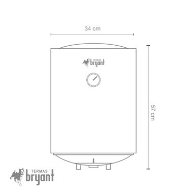 TERMA ELÉCTRICA 30 L BRYANT ZAFIRO | BLANCO - 5