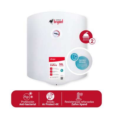 TERMA ELÉCTRICA 50 L MODERN BRYANT ZAFIRO XPAND MAYOR DURACIÓN | Blanco - 4