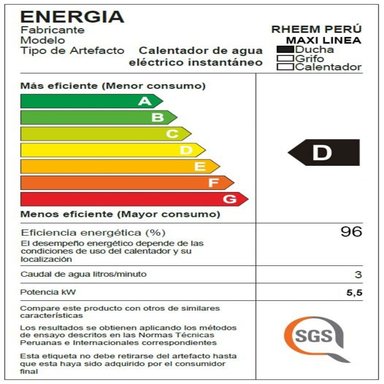 DUCHA ELÉCTRICA MAXILINEA 5.5 KW BRYANT - 5