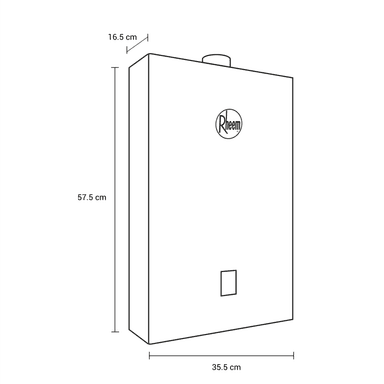 TERMA A GAS 14L GN TF WIFI RHEEM - 5