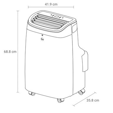 AIRE ACONDICIONADO PORTÁTIL RHEEM 9K BTU 3 AÑOS DE GARANTIA - 5