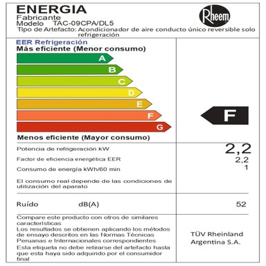 AIRE ACONDICIONADO PORTÁTIL RHEEM 9K BTU 3 AÑOS DE GARANTIA - 6