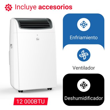 AIRE ACONDICIONADO PORTÁTIL RHEEM 12K BTU 3 AÑOS DE GARANTÍA