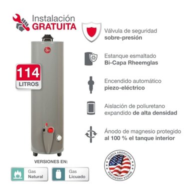 TERMOTANQUE 114 L GLP - 2