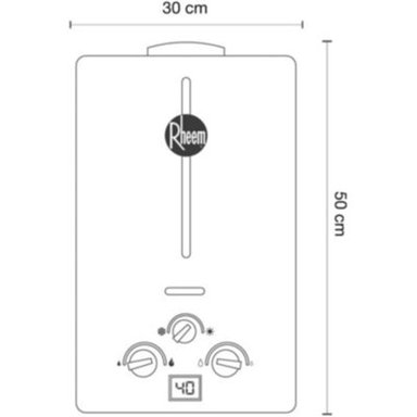 TERMA A GAS 10 L RHEEM GAS NATURAL (CALIDDA) - 5