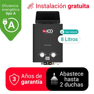 TERMA A GAS 8L GAS NATURAL GN - TIRO NATURAL SIN DUCTO