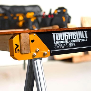 ACCESORIOS HERRAMIENTAS TOUGHBUILT TB-C550 NEGRO CABALLETE DE TRABAJO C550 PORTÁTIL - 8