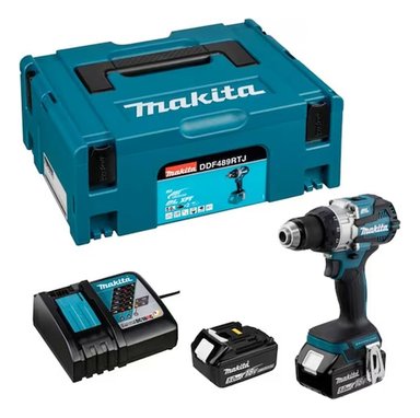 TALADRO ATORN 1/2' 18V BL + 2 BAT Y CARG MAKITA DDF489RTJ