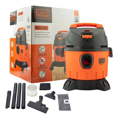 ASPIRADORA SECO/HÚMEDO 1200W 10 LT BLACK Y DECKER BDWD10-B2C