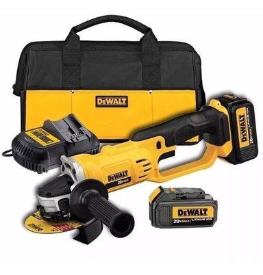 AMOLADORA ANGULAR 20V MAX 2 BAT + CARG DEWALT DCG412M2-B2
