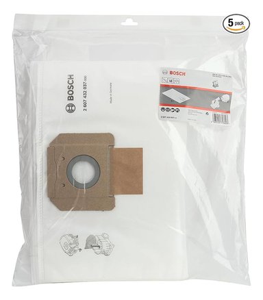 BOLSA PARA ASPIRADORA 5 PZ BOSCH 2607.432.037-000 - 1