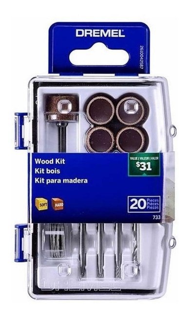 MICRO KIT DE ACCESORIOS PARA MADERA DREMEL 733 - 1