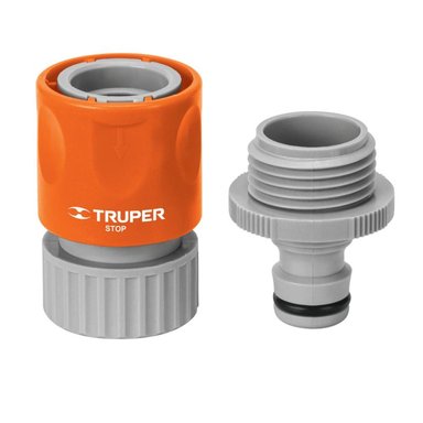 CONECTOR 3/4' RAPIDO PARA MANGUERA SISTEMA CLICK TRUPER 12722 - 1