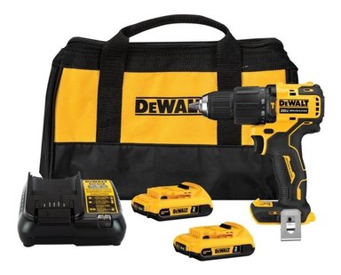 TALADRO DEWALT PERCUTOR DCD709D2-B2 1/2' 20V XR V.V.R C.C ATOMIC
