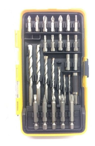 ACCESORIO HERRAMIENTA 27 PIEZAS STANLEY JUEGO COMBINADO STA4310 PARA PERFORAR Y ATORNILLAR