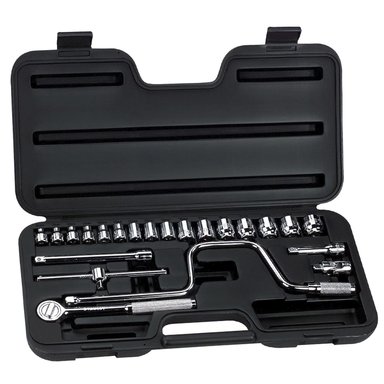 JUEGO DE DADOS M3/8 23PZA (6-22MM) STANLEY 86-209