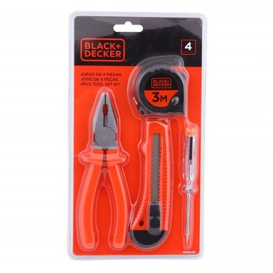 SET HERRAMIENTAS BLACK & DECKER BD80291-840 4 PIEZAS