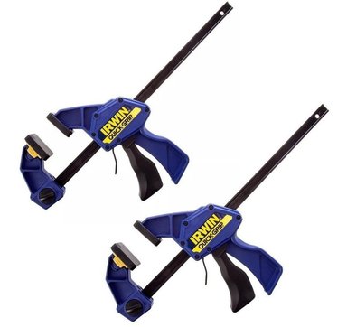 SET X2 PRENSAS DE BARRA IRWIN 1964718 CO-001 SARGENTA QUICK-GRIP DE 12' (30CM)