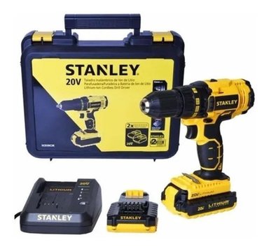 TALADRO PERCUTOR 1/2' 20V + 2 BAT Y CARG STANLEY SCH20C2K-BR