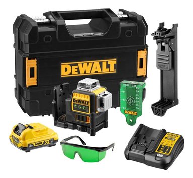 NIVEL LASER 360° 12 V LUZ VERDE 30 MTS DEWALT DCE089D1G-QW