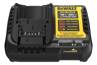 CARGADOR DEWALT PARA BATERÍA ION DE LITIO DCB1104-B2 12V / 20V