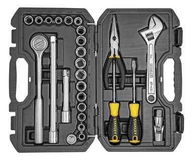 SET DE HERRAMIENTAS MECÁNICAS X 26 PZS STANLEY STMT45514-LA