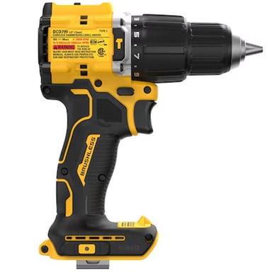 TALADRO DEWALT DCD799B PERCUTOR 1/2' 20V ATOMIC BRUSHLESS 70NM BARETOOL - 4
