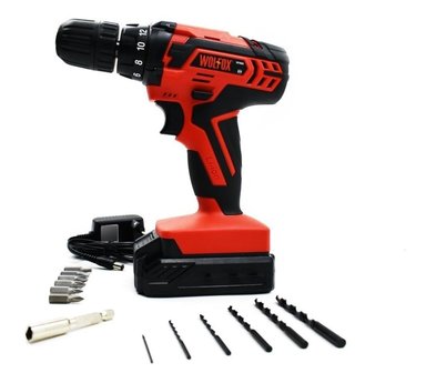 TALADRO ATORNILLADOR INALÁMBRICO 12V LI-ION WF0008 WOLFOX