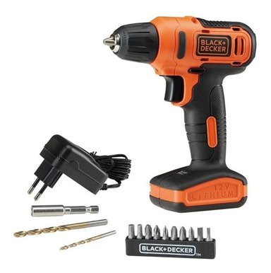 TALADRO ATORNILLADOR INALAMBRICO 12V LD12S-B2C BLACK+DECKER