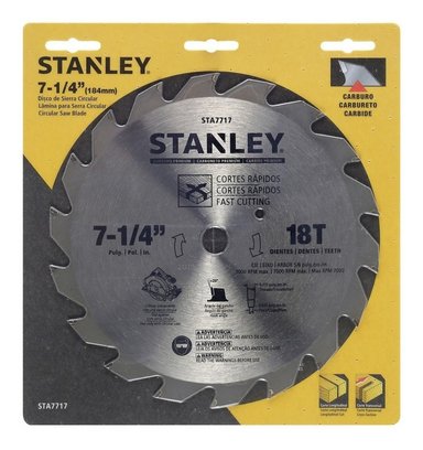 DISCO DE SIERRA CIRCULAR 7-1/4 X 18D STA7717 STANLEY
